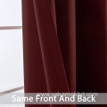 63 Inch Long Burgundy Red Curtains